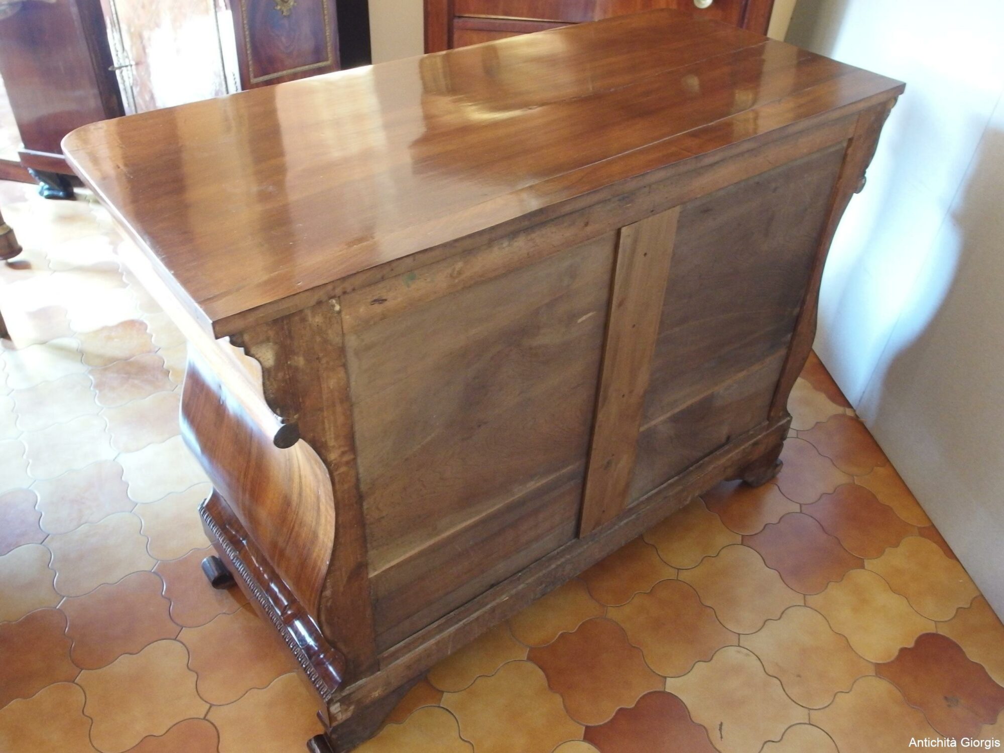 CASSETTONE LASTRONATO A CHITARRA STILE CARLO X EPOCA 800 - immagine 11