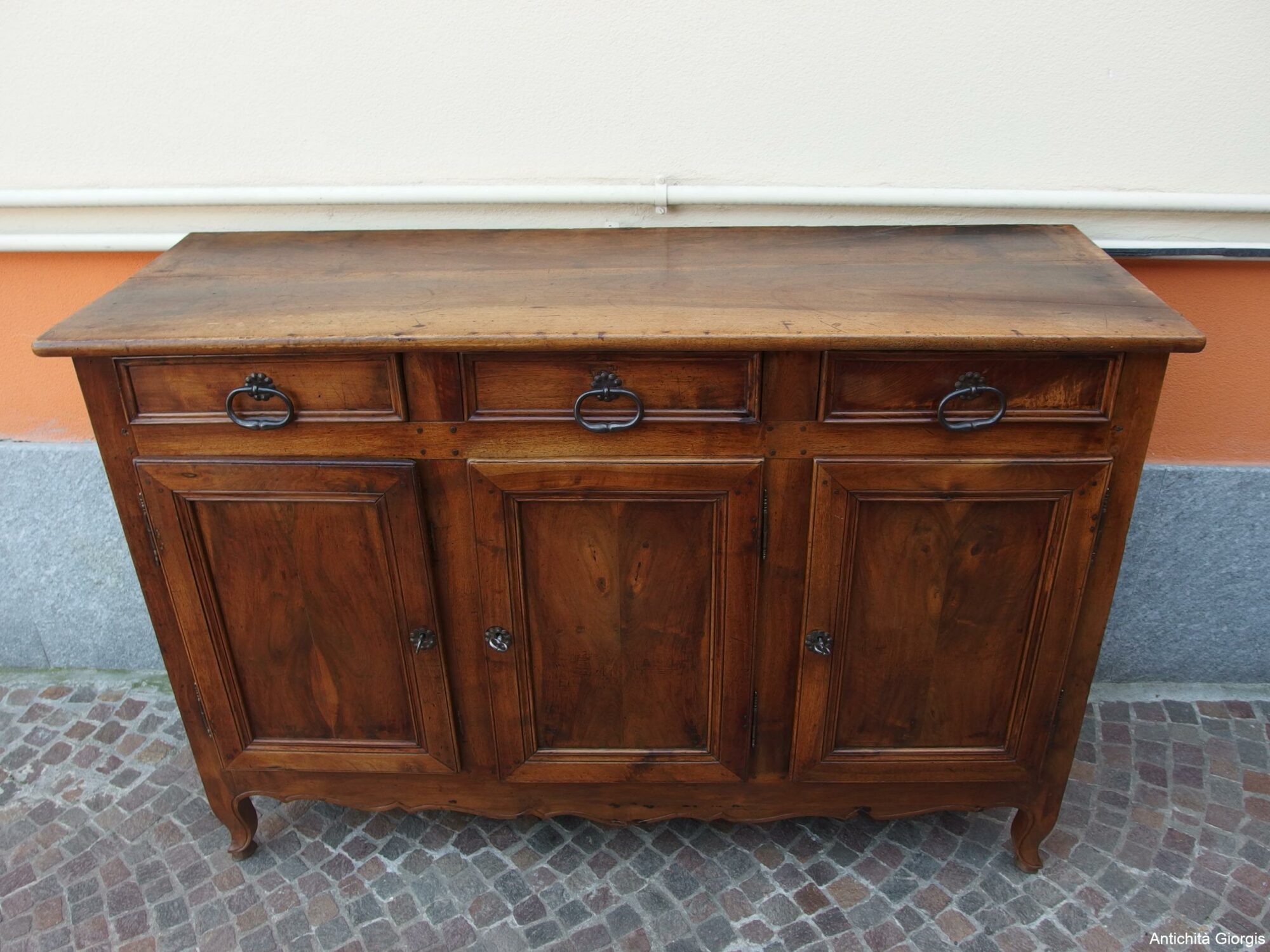 CREDENZA IN NOCE A TRE PORTE EPOCA PRIMI 800 - immagine 4