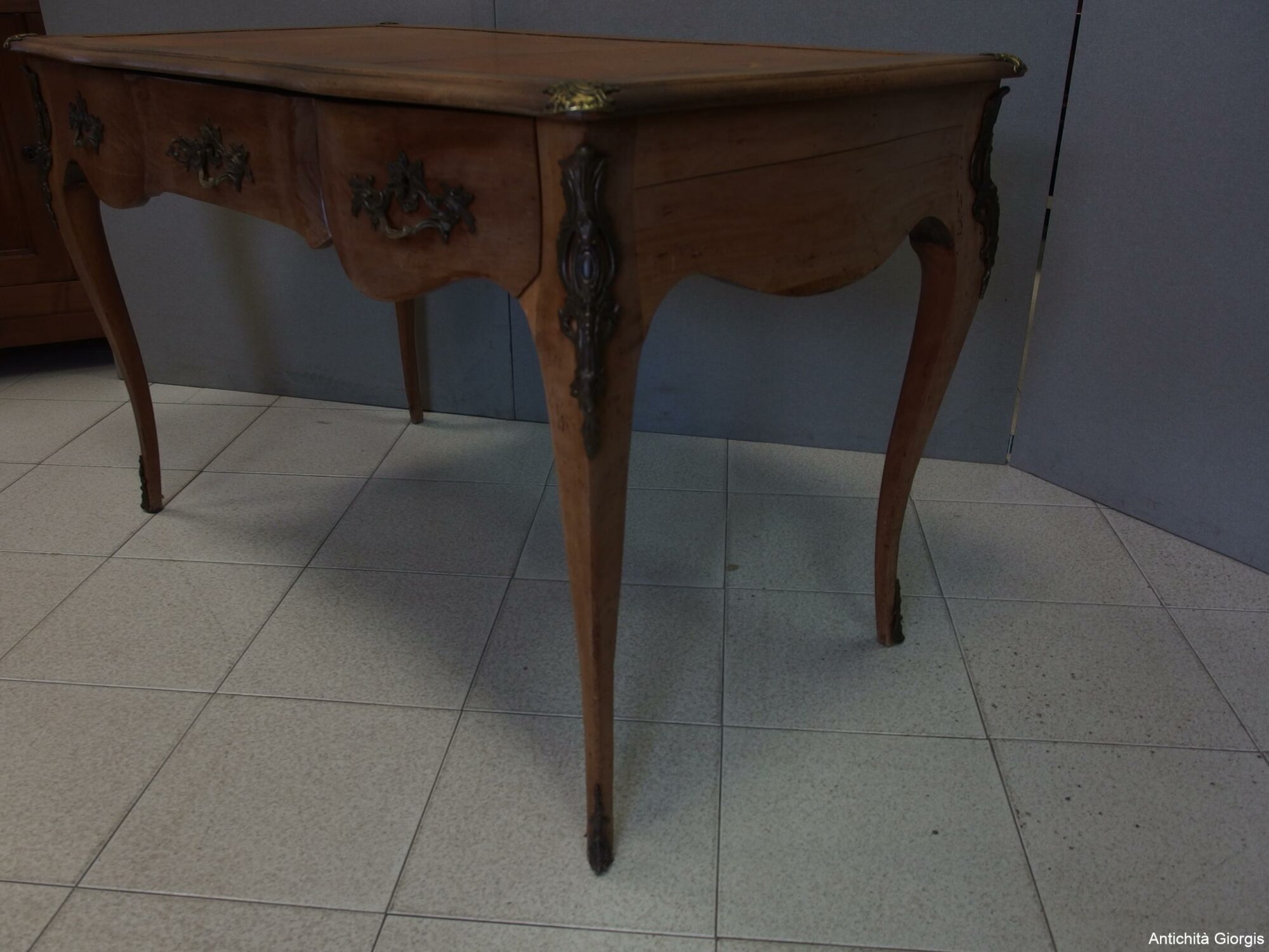 SCRIVANIA DIPLOMATICA STILE NAPOLEONE III IN CILIEGIO FINE 800 - immagine 4