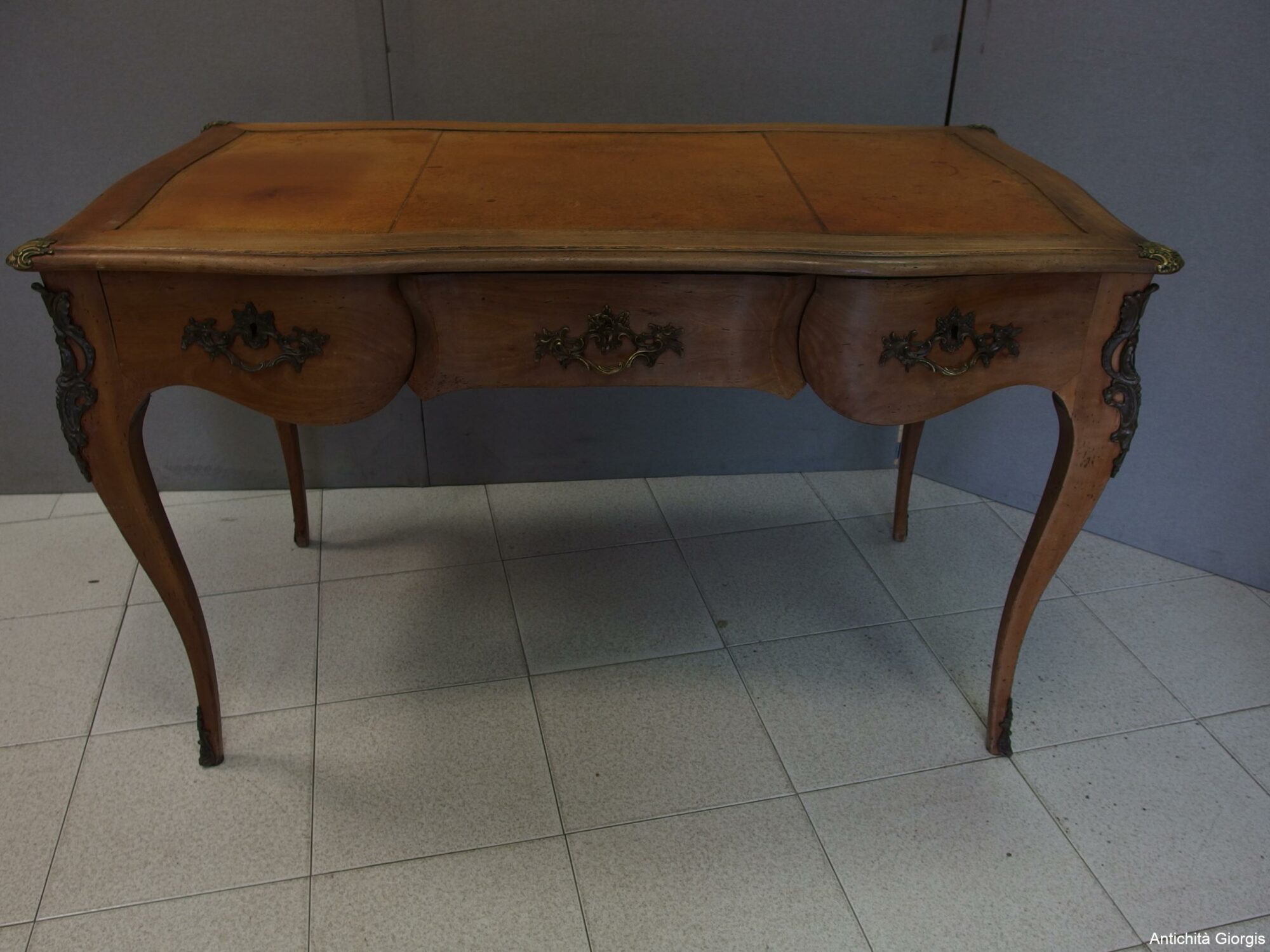 SCRIVANIA DIPLOMATICA STILE NAPOLEONE III IN CILIEGIO FINE 800