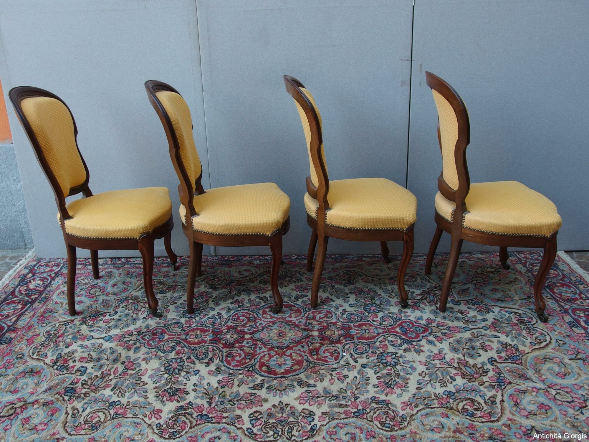 N.4 SEDIE-POLTRONCINE STILE LUIGI FILIPPO EPOCA 800 - immagine 4