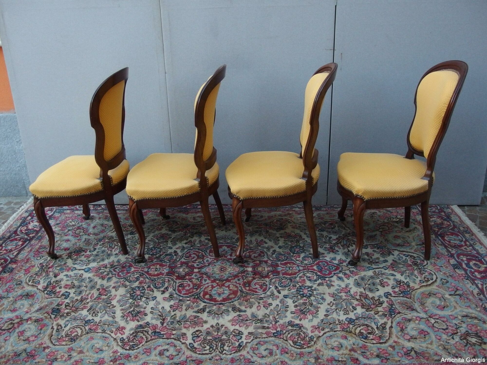 N.4 SEDIE-POLTRONCINE STILE LUIGI FILIPPO EPOCA 800 - immagine 6