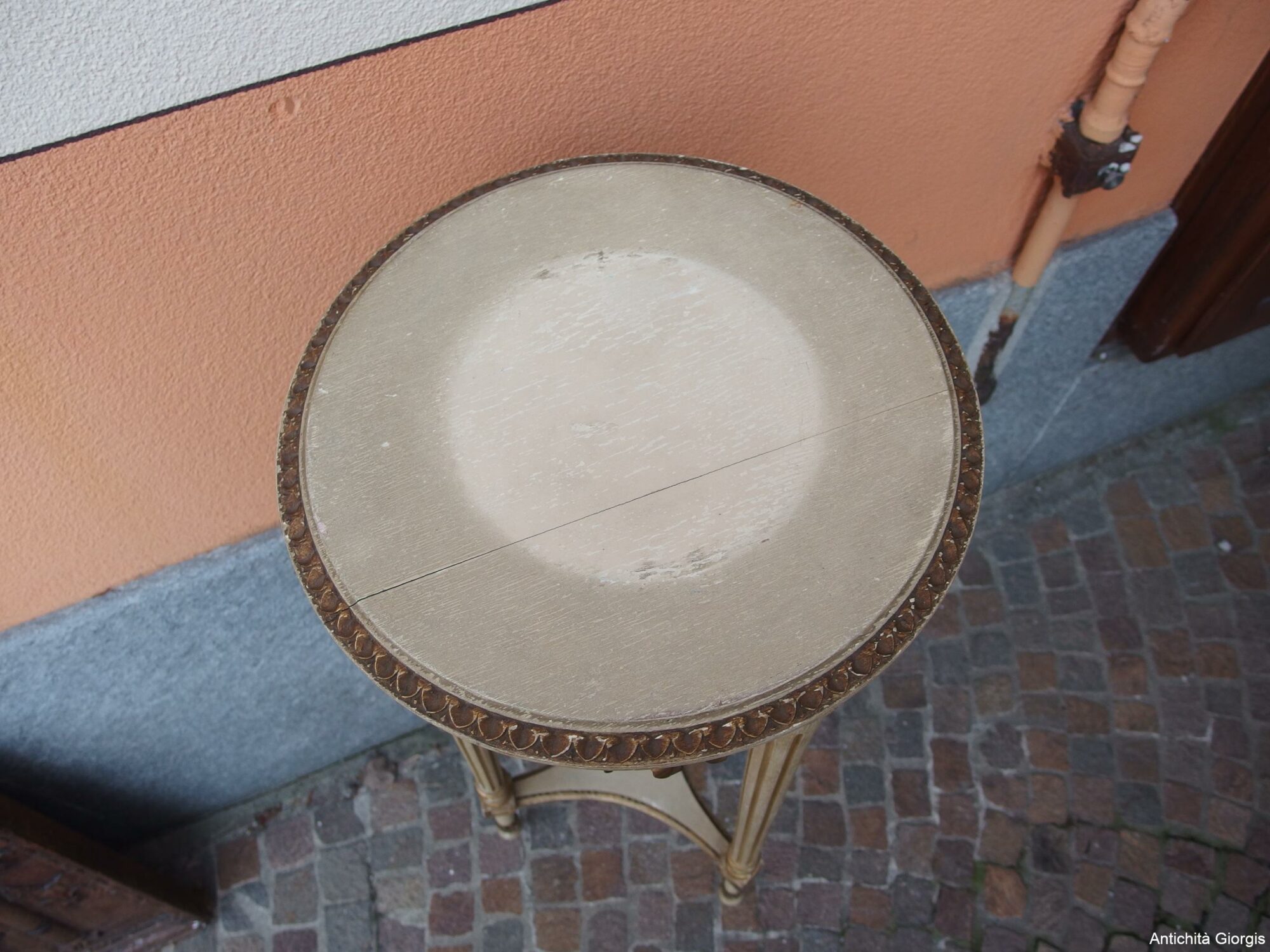 PIANTANA STILE LUIGI XVI LACCATA E DORATA EPOCA PRIMI 900 - immagine 8