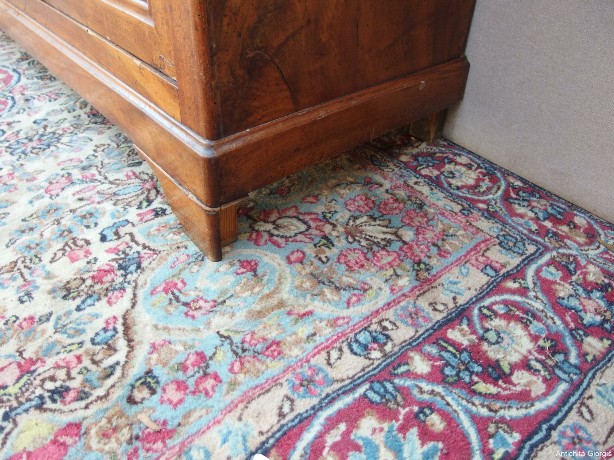 CREDENZA CAPUCCINO A DUE PORTE E TRE CASSETTI IN NOCE FRANCIA - immagine 13