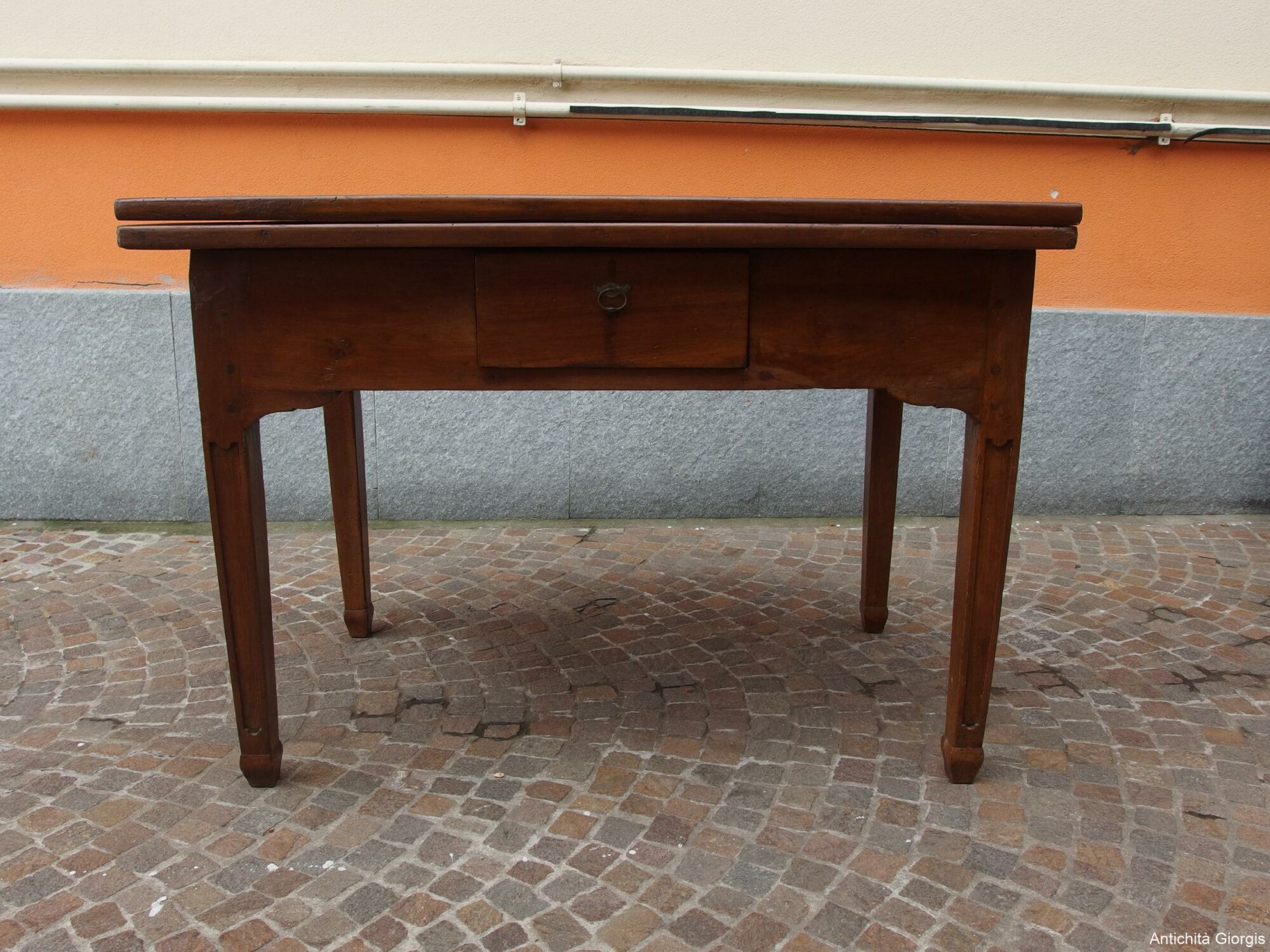 TAVOLO A LIBRO IN CILIEGIO STILE LUIGI XVI PIEMONTE - immagine 2