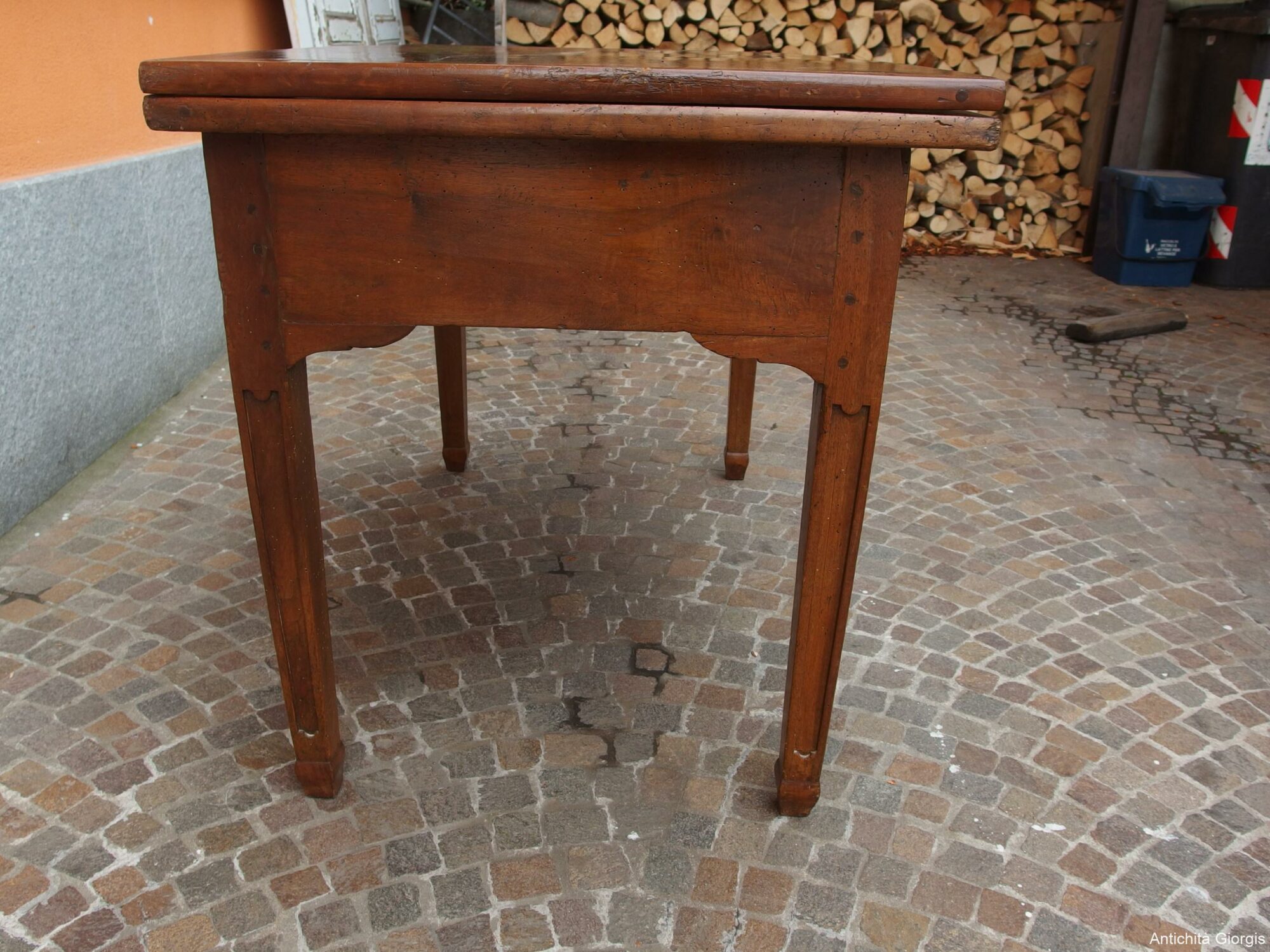 TAVOLO A LIBRO IN CILIEGIO STILE LUIGI XVI PIEMONTE - immagine 5