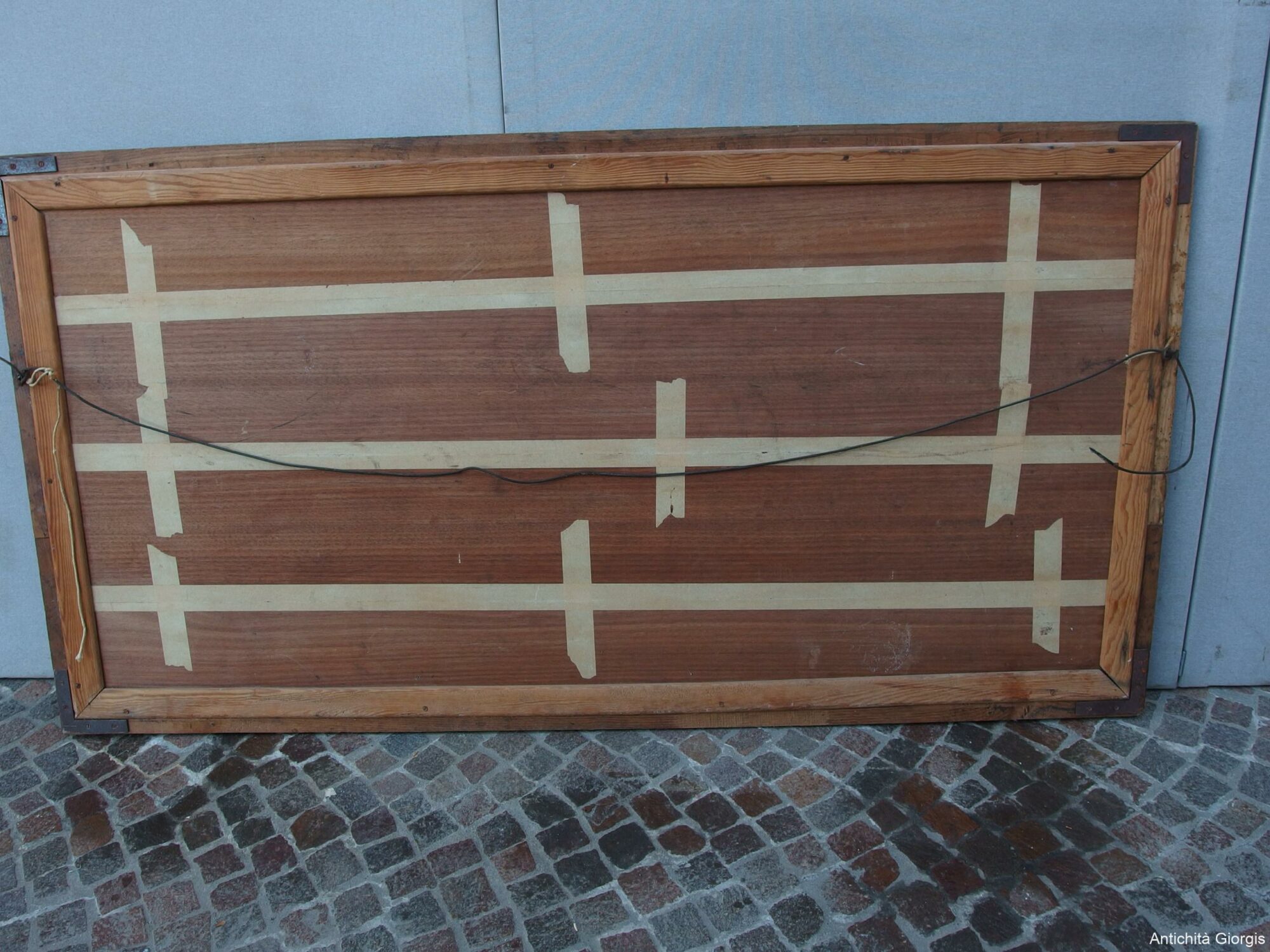 QUADRO SOGGETTO FLOREALE REALIZZATO CON INTARSI IN LEGNO EPOCA FINE 800 FRANCIA - immagine 6