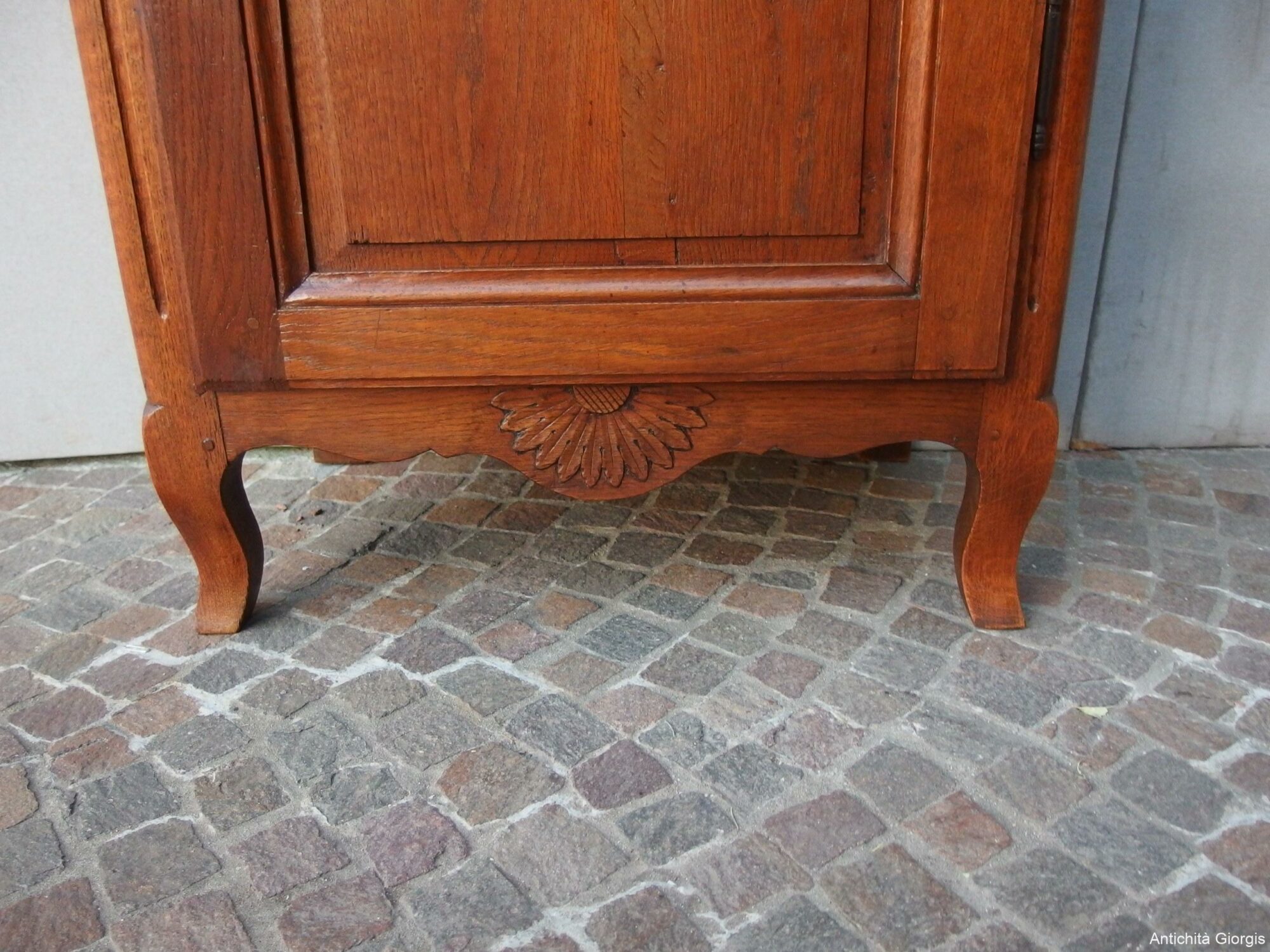 ARMADIO PROVENZALE A UNA PORTA IN ROVERE FRANCIA 800 RESTAURATO - immagine 12