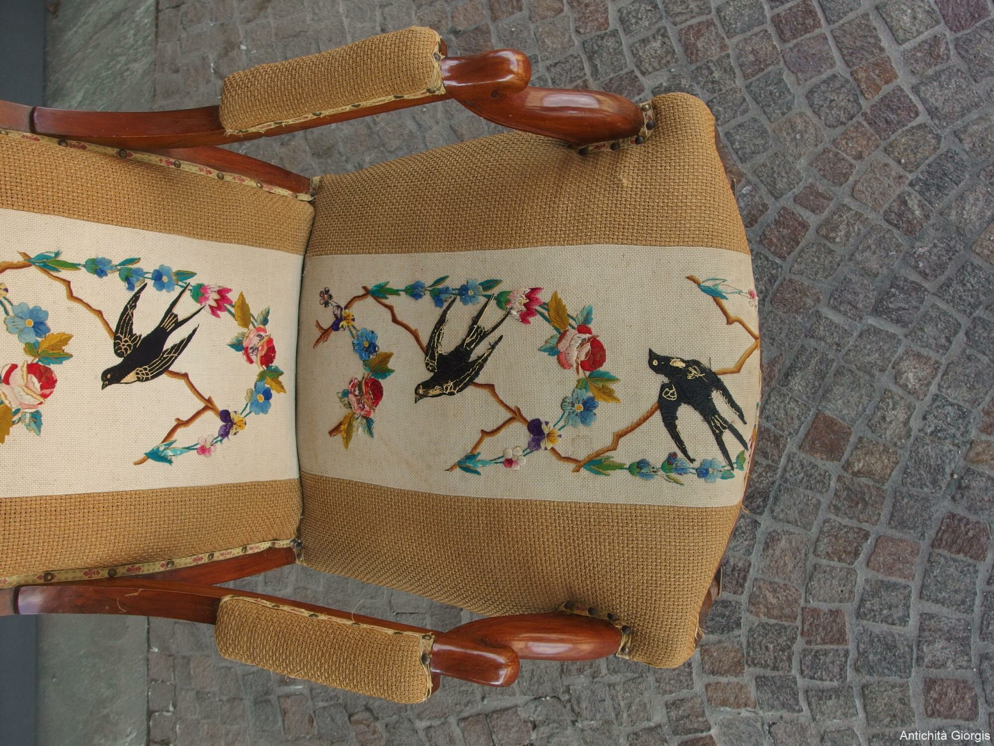 POLTRONA LUIGI FILIPPO EPOCA 800 PIEMONTESE - immagine 7