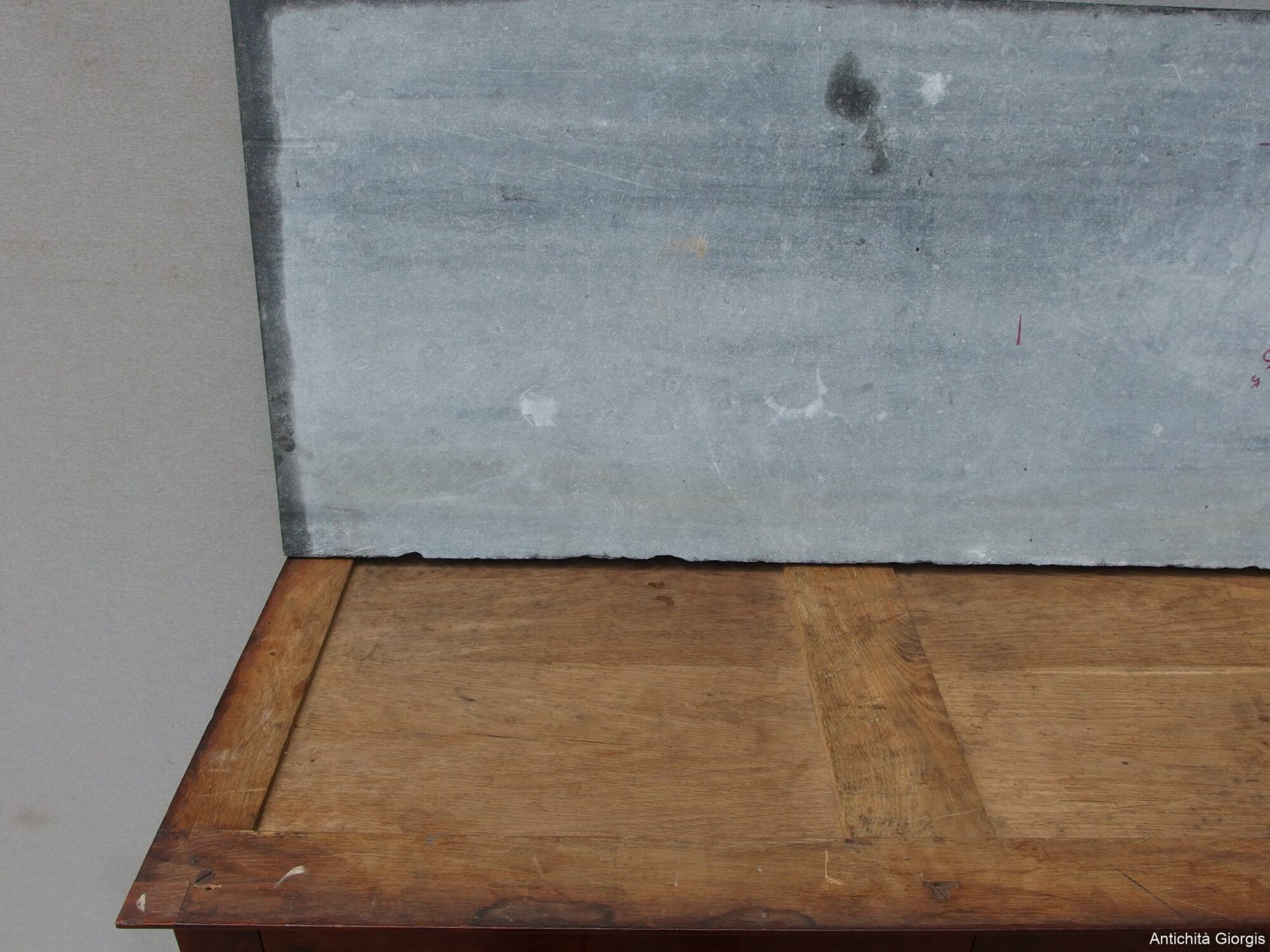 CREDENZA IN STILE IMPERO COLONNE PIENE IN PIUMA DI MOGANO RETAURATA FRANCIA - immagine 15