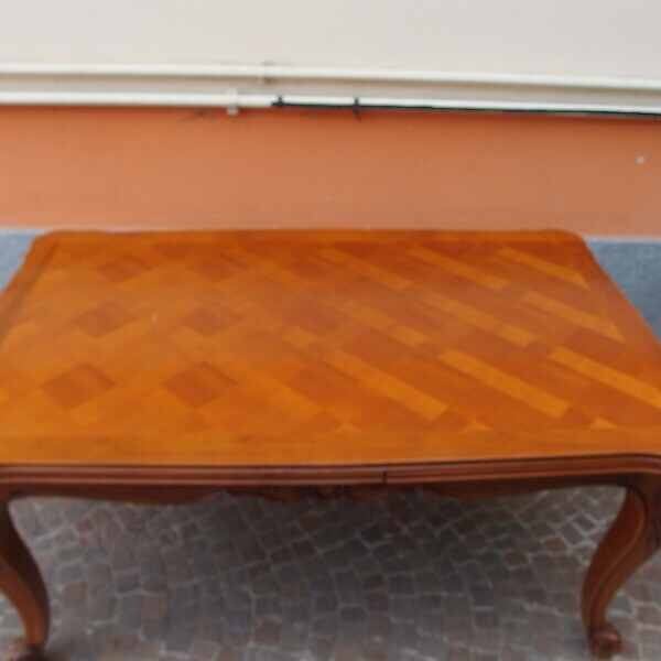 TAVOLO ALLUNGABILE A TIRO RETTANGOLARE STILE PROVENZALE EPOCA 900