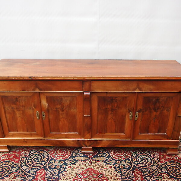 CREDENZA A 4 PORTE IN NOCE STILE DIRETTORIO EPOCA 800 FRANCIA