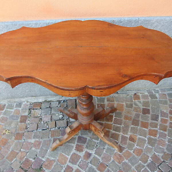 TAVOLINO A BISCOTTO IN NOCE STILELUIGI FILIPPO 800
