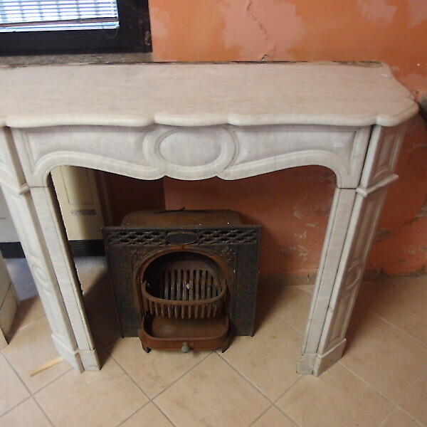 CAMINO IN MARMO DI CARRARA LUIGI FILIPPO FRANCIA