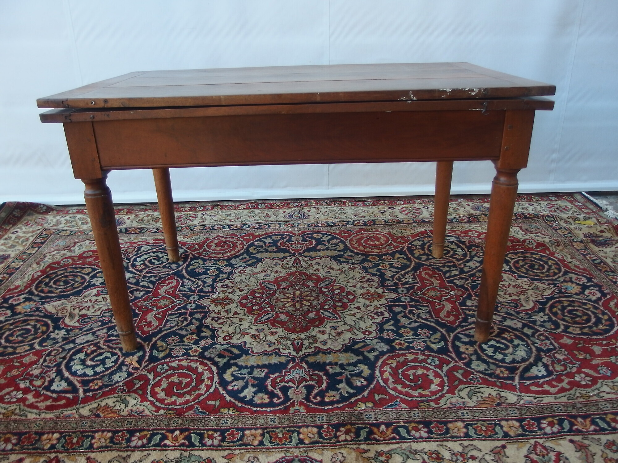 TAVOLO A LIBRO IN NOCE STILE DIRETTORIO EPOCA 800