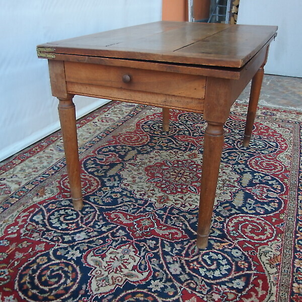 TAVOLO A LIBRO IN NOCE STILE DIRETTORIO EPOCA 800