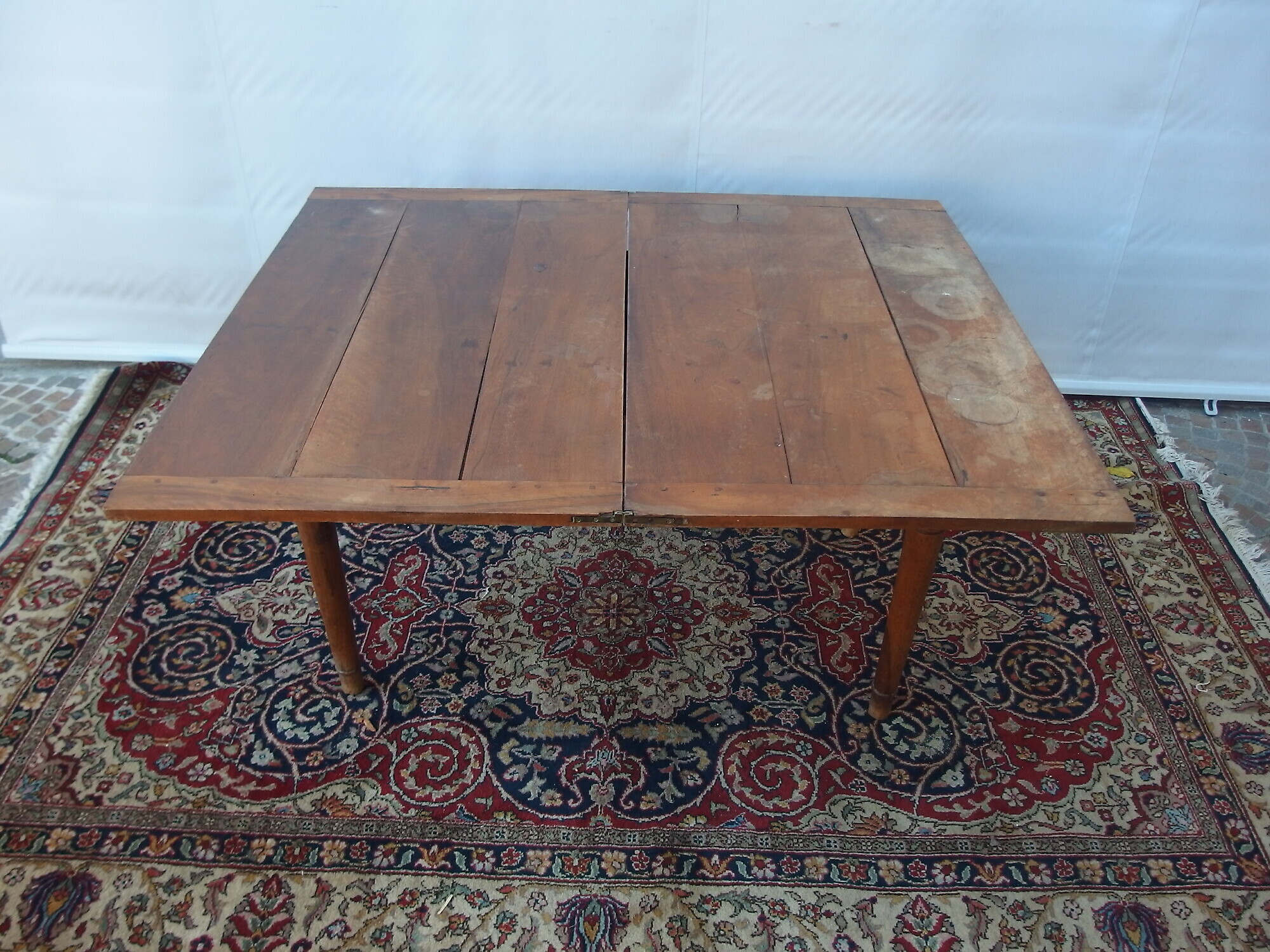 TAVOLO A LIBRO IN NOCE STILE DIRETTORIO EPOCA 800