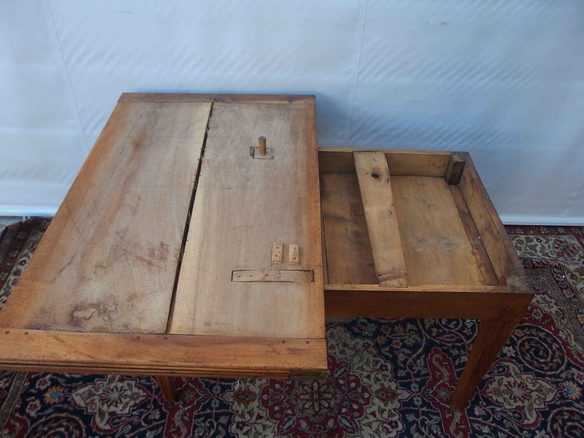 TAVOLO A LIBRO IN NOCE STILE LUIGI XVI EPOCA PRIMI 800