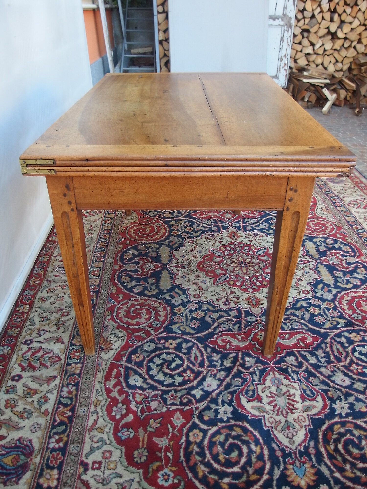 TAVOLO A LIBRO IN NOCE STILE LUIGI XVI EPOCA PRIMI 800