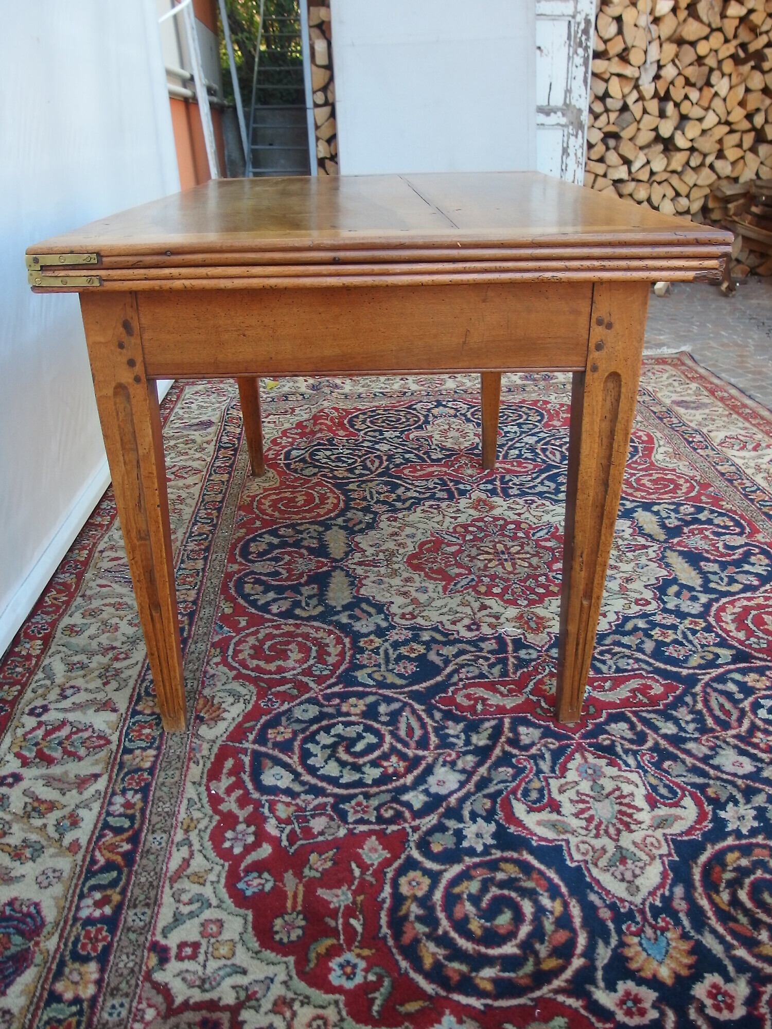 TAVOLO A LIBRO IN NOCE STILE LUIGI XVI EPOCA PRIMI 800