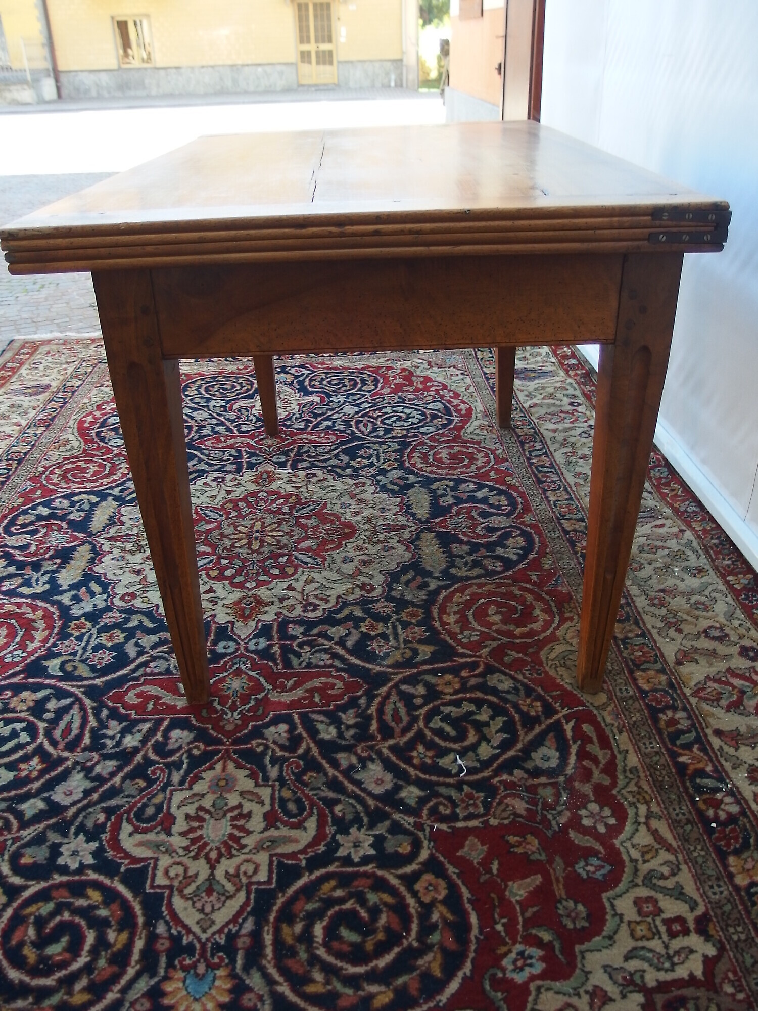 TAVOLO A LIBRO IN NOCE STILE LUIGI XVI EPOCA PRIMI 800