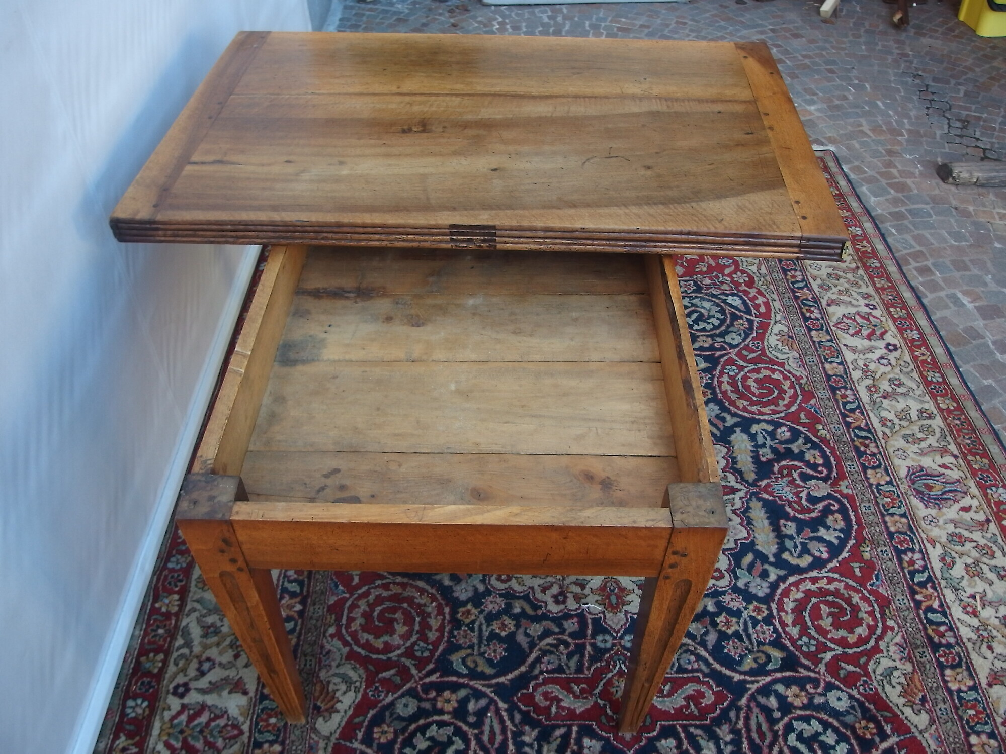 TAVOLO A LIBRO IN NOCE STILE LUIGI XVI EPOCA PRIMI 800