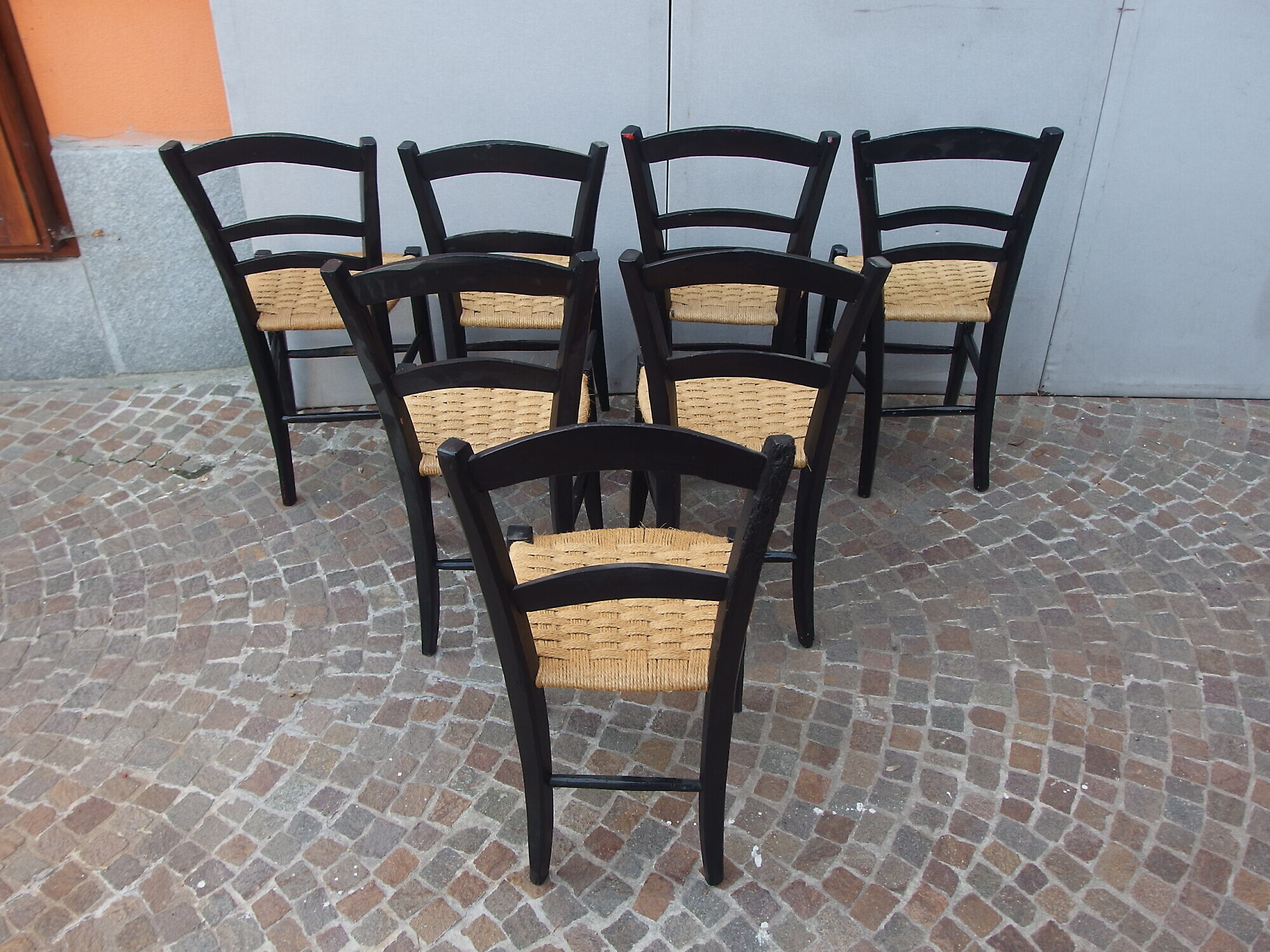 N.7 SEDIE RUSTICHE DI CAMPAGNA