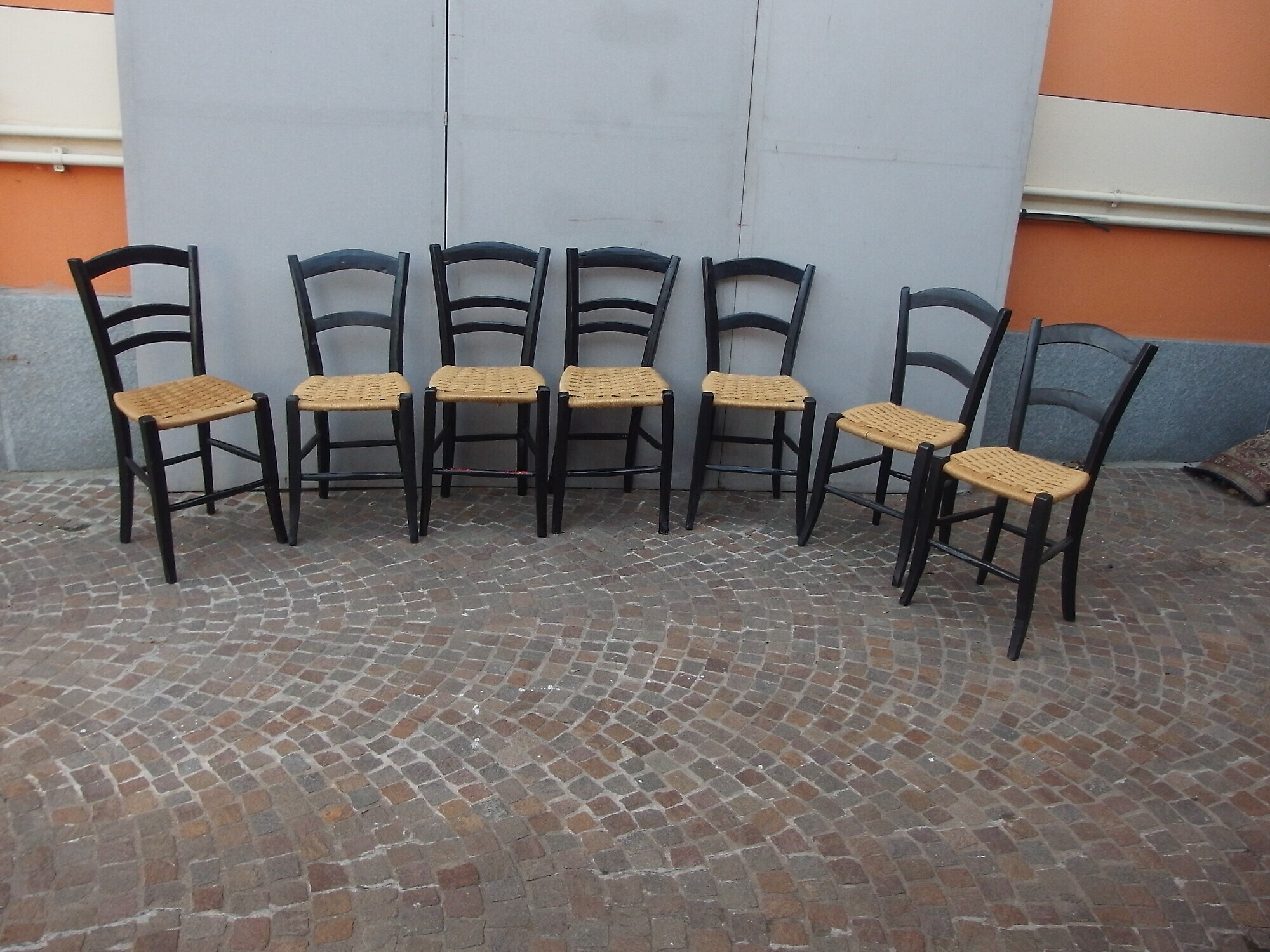 N.7 SEDIE RUSTICHE DI CAMPAGNA