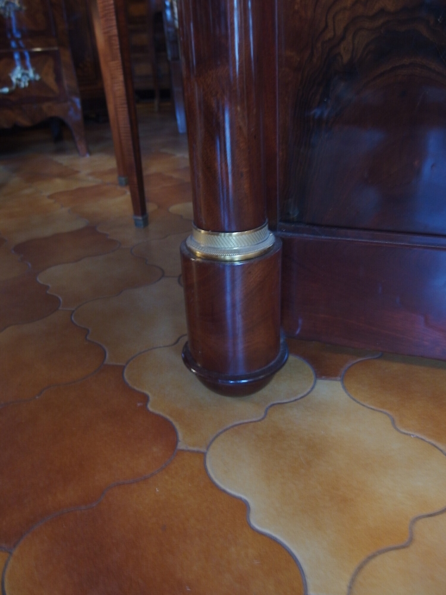 SECRETAIRE IN MOGANO STILE IMPERO RESTAURATO EPOCA 800 FRANCIA