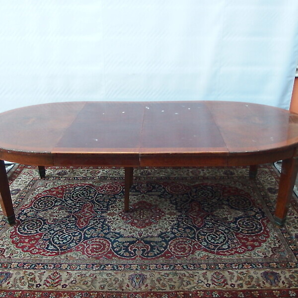 TAVOLO OVALE ALLUNGABILE DA UFFICIO O CASA STILE LUIGI XVI FRANCIA