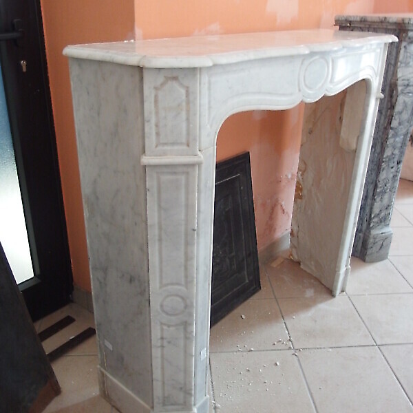 CAMINO SEMPLICE LUIGI FILIPPO MARMO DI CARRARA EPOCA FINE 800 FRANCIA