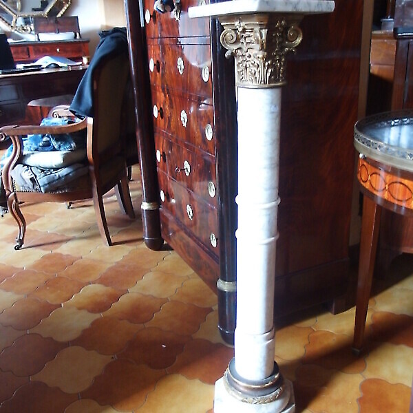 PIANTANA IN MARMO EPOCA NAPOLEONE III FRANCIA