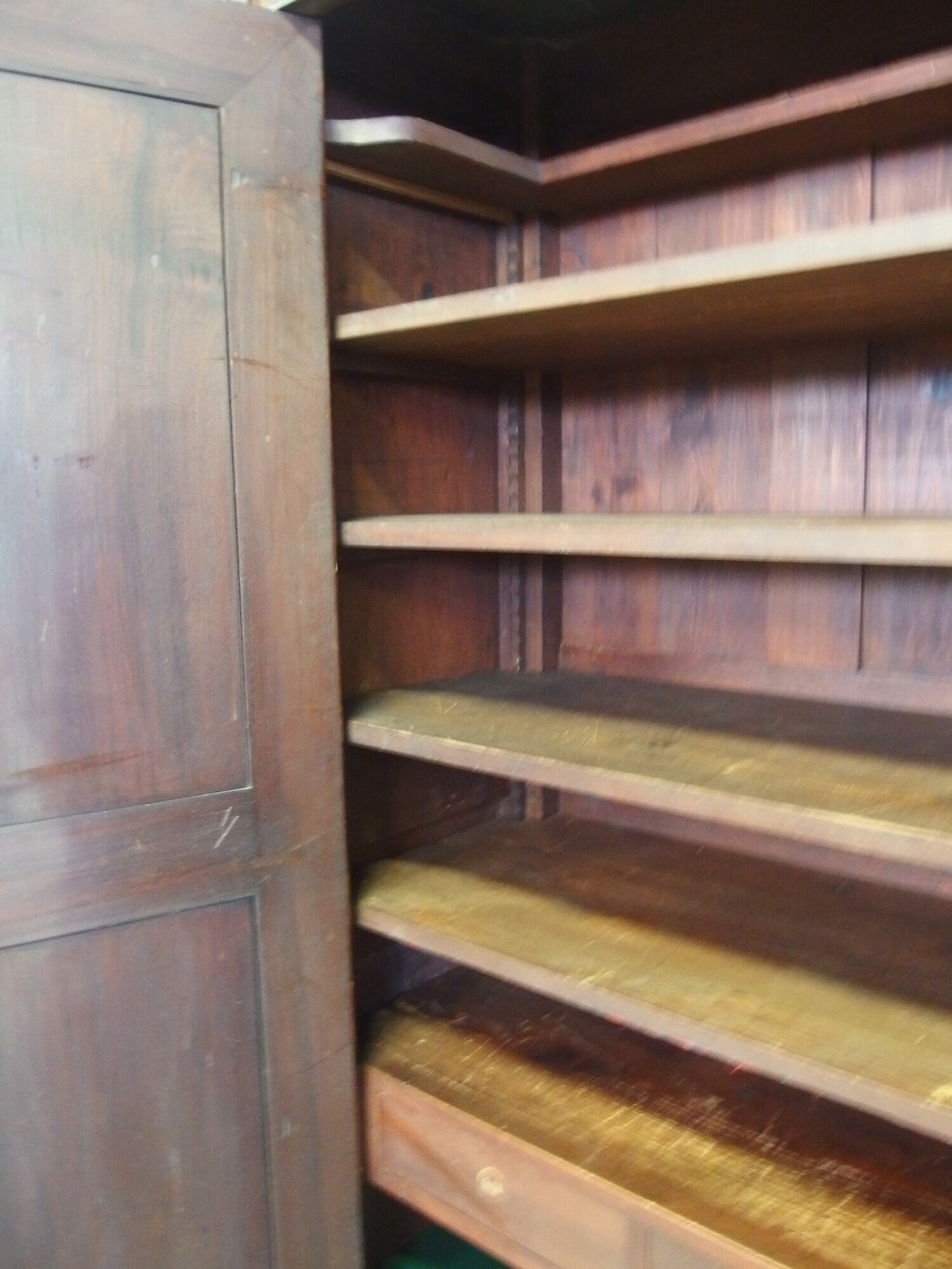 ARMADIO IN NOCE A DUE PORTE STILE IMPERO CON BRONZI EPOCA PRIMI 800 FRANCIA