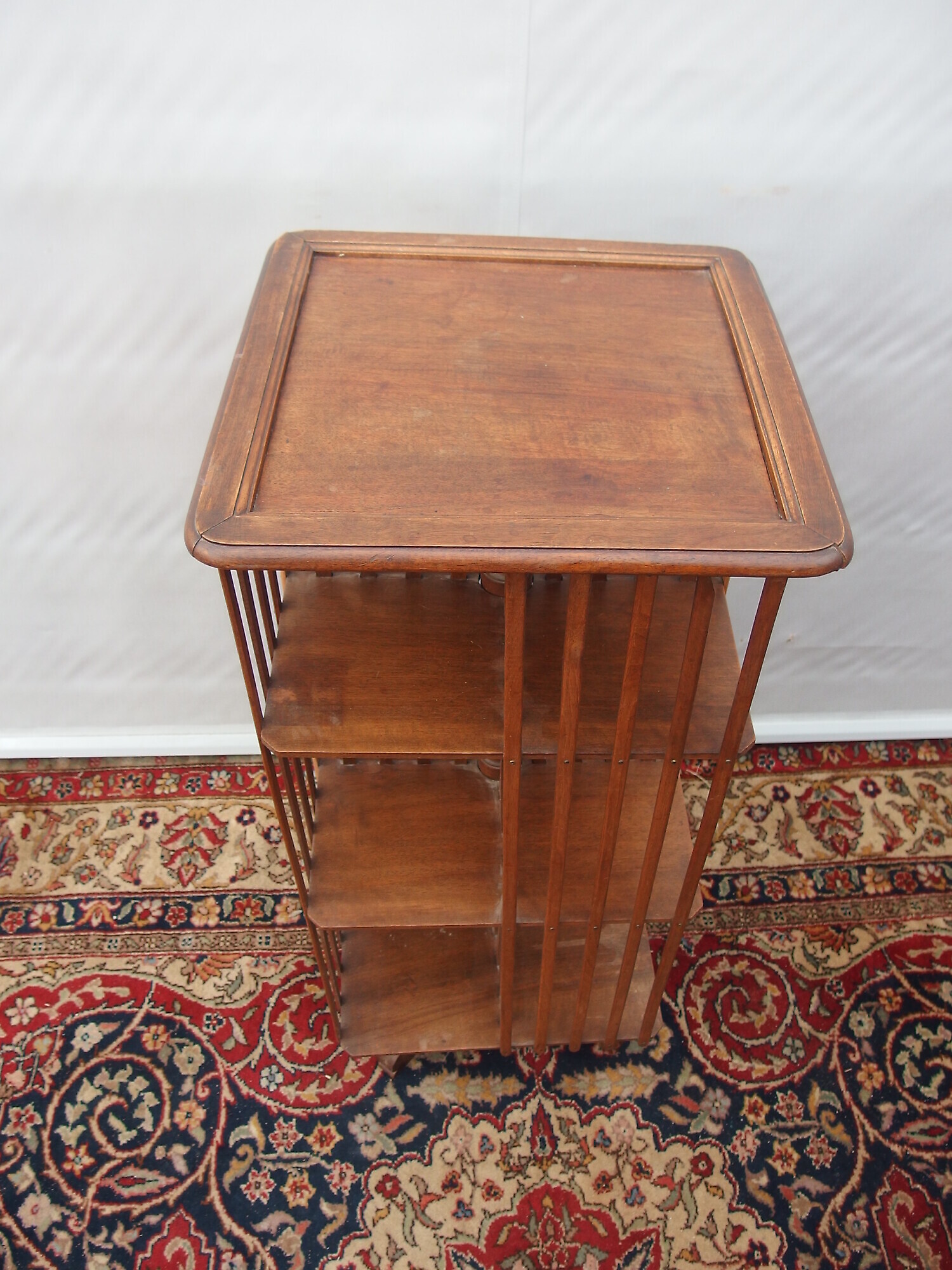 LIBRERIA IN ROVERE GIREVOLE STILE INGLESE EPOCA PRIMI 900