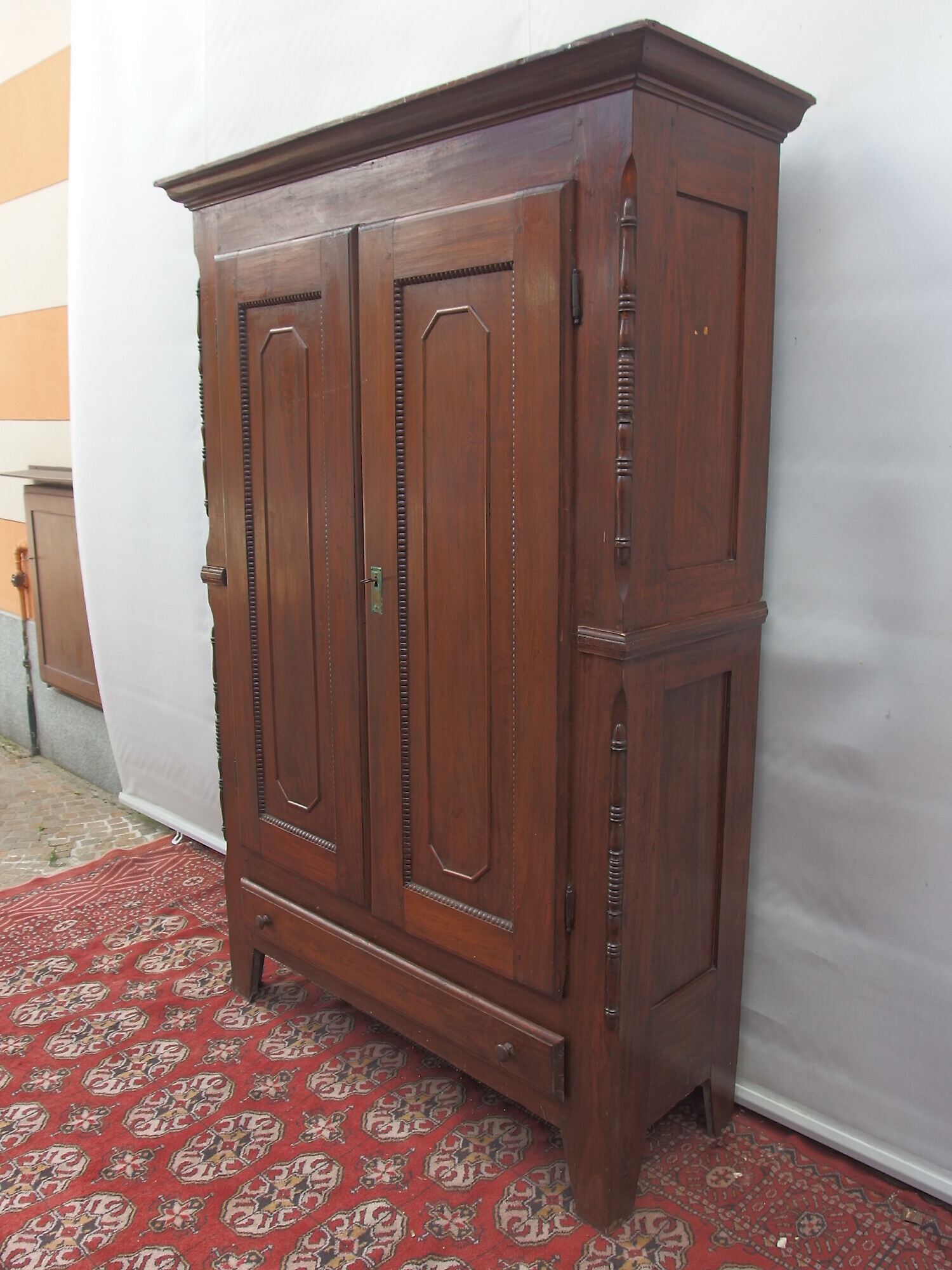 ARMADIO A DUE PORTE EPOCA 800 PIEMONTESE IN PIOPPO