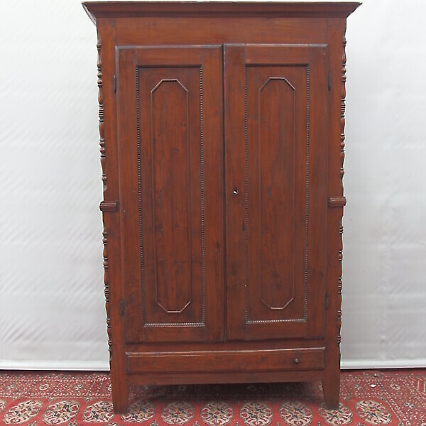 ARMADIO A DUE PORTE EPOCA 800 RUSTICO PIEMONTESE IN PIOPPO